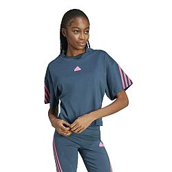 ADIDAS Dámske tričko na fitness tmavomodré L