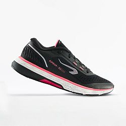 Dámska bežecká obuv Kiprun KS500 čierno-ružová čierna 40