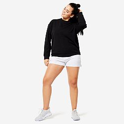 DOMYOS Dámska oversize mikina čierna 2XL