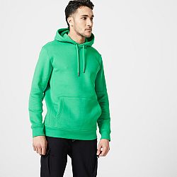 DOMYOS Pánska mikina s kapucňou 520 zelená 2XL