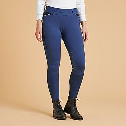 FOUGANZA Dámske jazdecké legíny 900 Grip modré M
