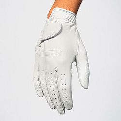 INESIS Dámska golfová rukavica CABRETTA 900 pre ľaváčky biela S