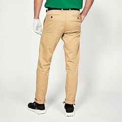 INESIS Pánske bavlnené golfové nohavice MW500 béžové XL (L34)