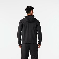KALENJI Pánska bunda Run 100 Warm čierna S