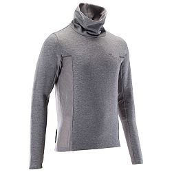 KALENJI Pánska Mikina Run Warm+ Sivá