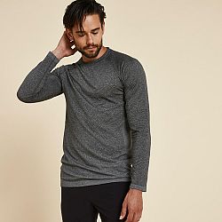 KIMJALY PÁNSKE TRIČKO NA JOGU SIVÉ šedá 2XL