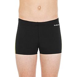 NABAIJI Chlapčenské boxerkové plavky čierno-žlté čierna 7-8 r (123-130 cm)