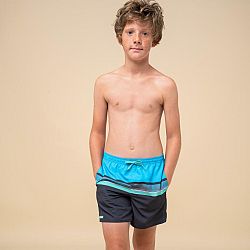 OLAIAN Chlapčenské plážové šortky 100 modré 14-15 r (161-172 cm)