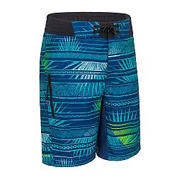 OLAIAN Chlapčenské plážové šortky 550 modré 14-15 r (161-172 cm)