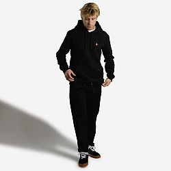 OXELO Skateboardová mikina HD500 odolná čierna L