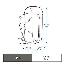 QUECHUA Batoh MH100 35 l čierna 35 l