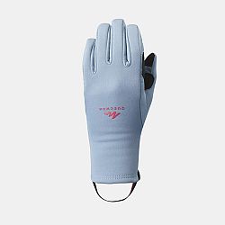 QUECHUA Detské turistické dotykové rukavice SH500 strečové 6-14 rokov modrá 10