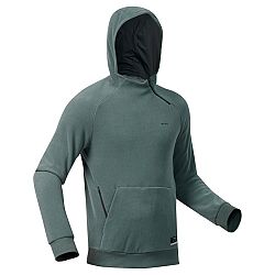 QUECHUA Pánska mikina MH100 s kapucňou zelená L