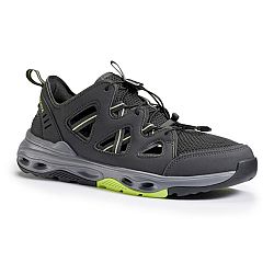 QUECHUA Pánske sandále Aqua Hike šedá 41