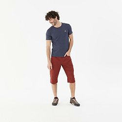 QUECHUA Pánske turistické bermudy NH500 hnedá L