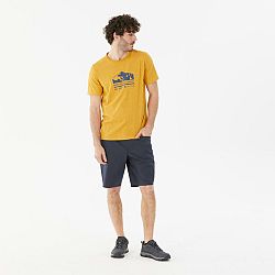 QUECHUA Pánske turistické šortky NH100 modrá XL