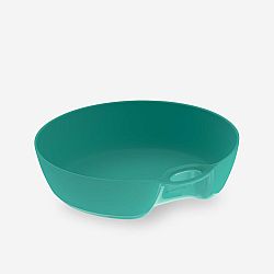 QUECHUA Plastový hlboký tanier MH100 na kempovanie zelený 0,5 litra zelená