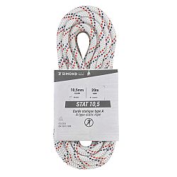 SIMOND Polostatické lano Stat 10,5 mm × 20 m biele