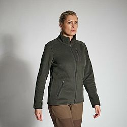SOLOGNAC Dámska fleecová mikina 500 zelená L-XL