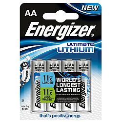 Súprava 4 batérií Energizer LR06 – AA Lithium šedá .