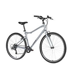 Trekingový bicykel Riverside 120 sivý šedá M