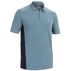 TRIBORD Pánske Polo Krátky Rukáv Sivé