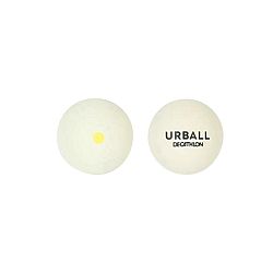 URBALL Gumená loptička (pelota) Pala GPB 500 biela so žltou bodkou biela