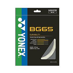 YONEX Bedmintonový výplet BG 65 biely .