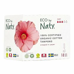 ECO BY NATY Dámske tampóny (18 ks) - super