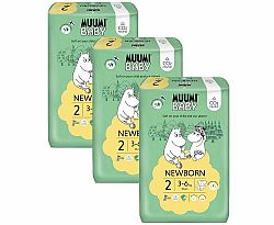 MUUMI Baby 2 Newborn 3-6 kg (58 ks), eko plienky