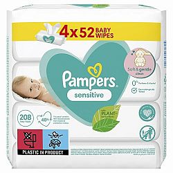 PAMPERS Obrúsky vlhčené Sensitive 4x52ks