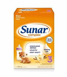 Sunar Complex 3 vanilka 600 g