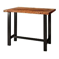 Sconto Barový stôl GURU akácia forest/kov