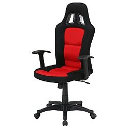 Sconto Herné kreslo REDDY čierna/červená