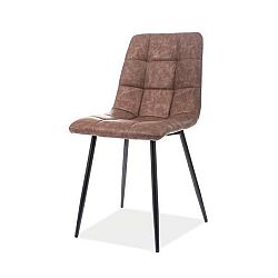 Sconto Jedálenská stolička LUUK hnedá/čierna