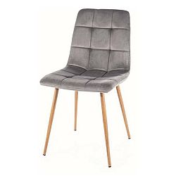 Sconto Jedálenská stolička MALO 2 čierna/dub
