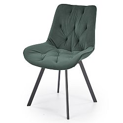 Sconto Jedálenská stolička SCK-519 tmavozelená