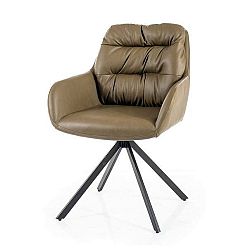 Sconto Jedálenská stolička SPILLU olivová/čierna