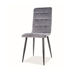 Sconto Jedálenská stolička UTTU sivá/čierna