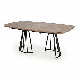 Sconto Jedálenský stôl IVIRTUN orech/čierna