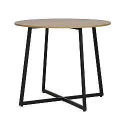 Sconto Jedálenský stôl LENO dub/čierna