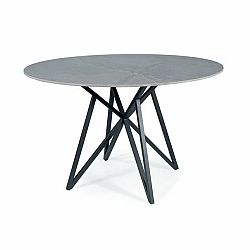 Sconto Jedálenský stôl MERONU biely mramor/chróm