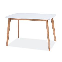 Sconto Jedálenský stôl MUSSU dub/biela