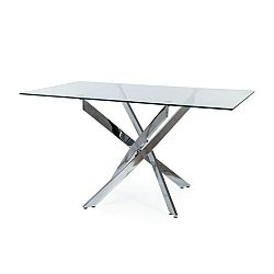 Sconto Jedálenský stôl OGAS 1 sklo/chróm