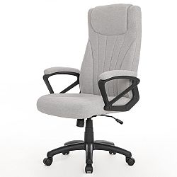 Sconto Kancelárska stolička LUCAS svetlosivá