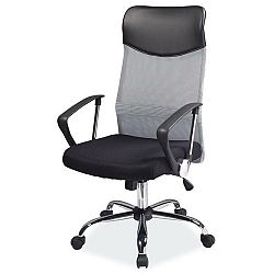 Sconto Kancelárska stolička SIGQ-025 čierna/sivá