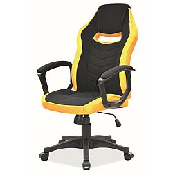 Sconto Kancelárske kreslo COMORU červená/čierna