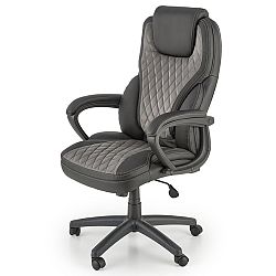 Sconto Kancelárske kreslo GONDOLF čierna/sivá