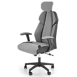 Sconto Kancelárske kreslo KESSE sivá/čierna