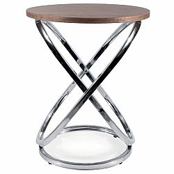 Sconto Komoda FONTOSY 2 čiernohnedá/orech